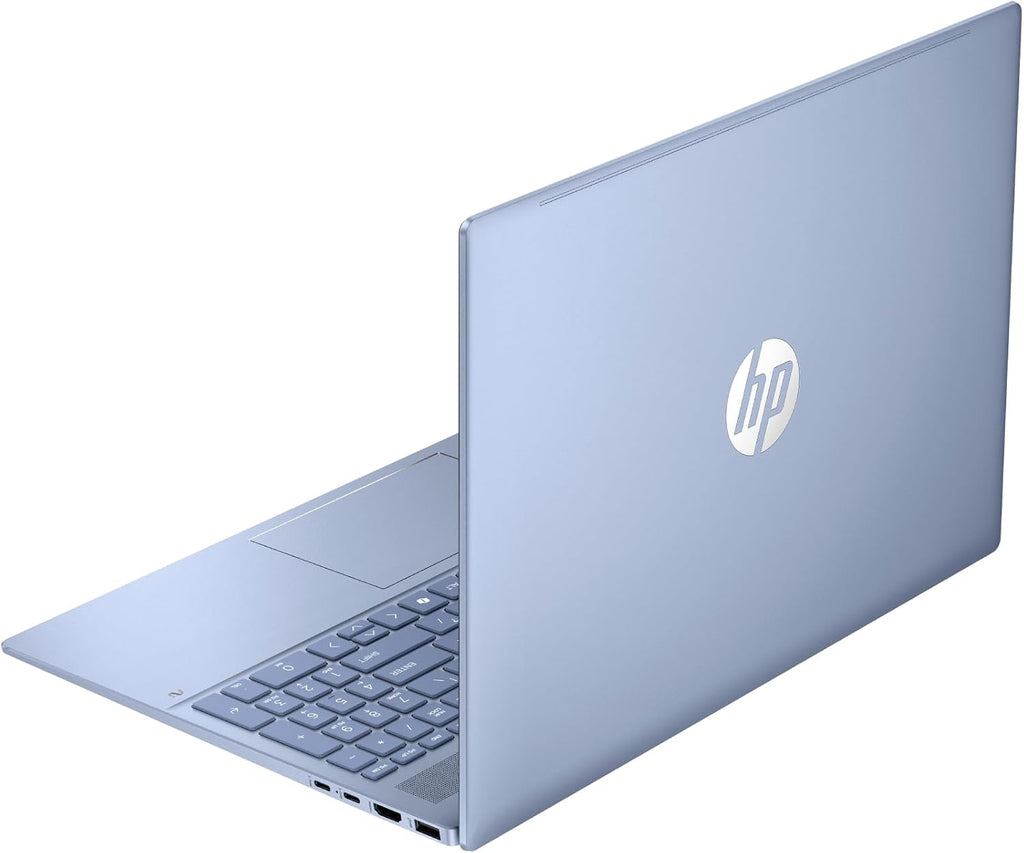 HP OmniBook 5 16″ OLED, Ordenador portátil (Procesador AMD Ryzen AI 7 350, 32GB RAM, 1TB SSD, Gráficos AMD Radeon 860M, Windows 11 Home) Azul - Teclado QWERTY Español