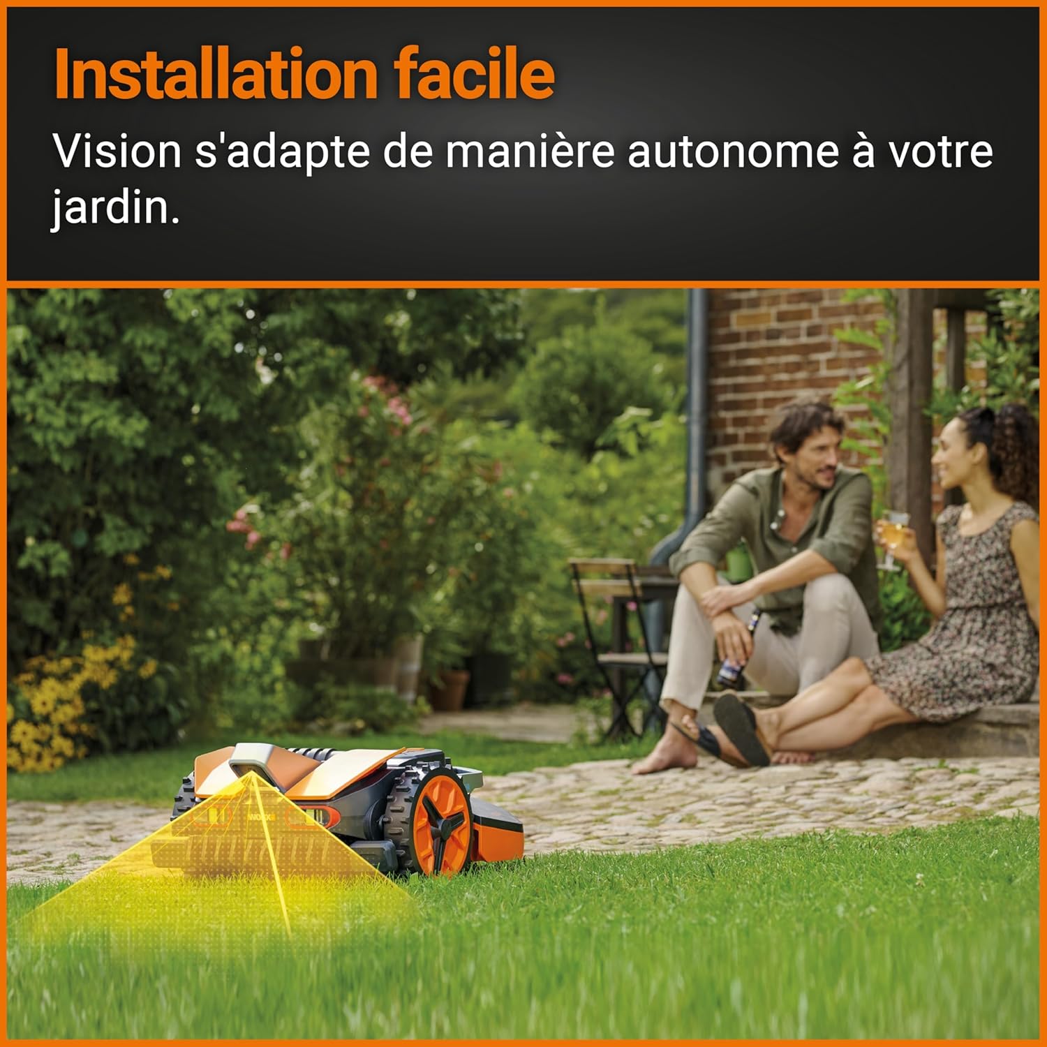 WORX Landroid Vision S250 WR202E Robot cortacésped para Jardines de hasta 250 m² – Robot cortacésped Inteligente sin Cable de limitación – WiFi y Bluetooth – prevención Activa de obstáculos con