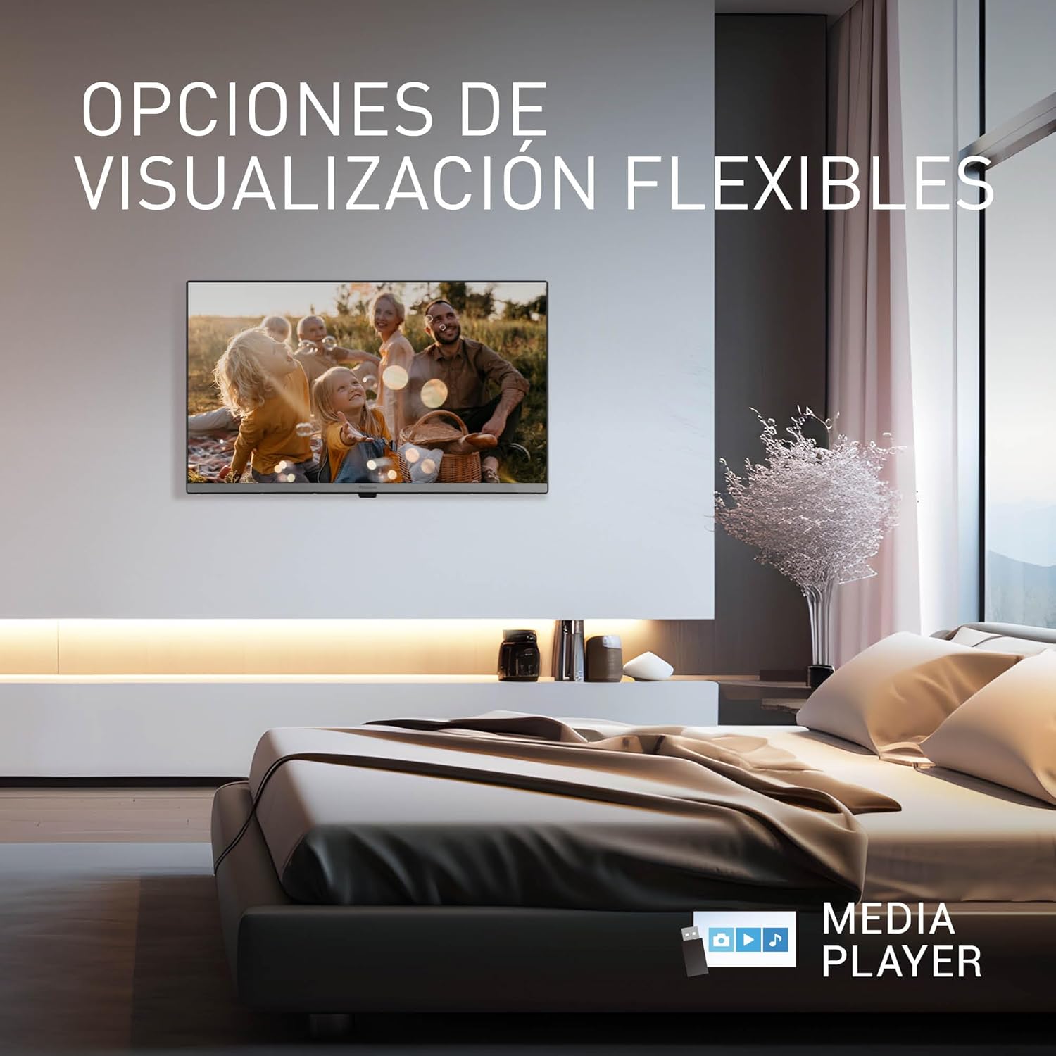 Panasonic TB-24S40AEZ, Serie S40 24 Pulgadas HD LED Smart TV, 2024, TiVo, Control De Voz Google y Alexa, Modo De Juego, Reproductor Multimedia, HDR, HDMI, WLAN, Experiencia Visual Excepcional