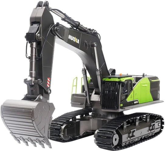 1:14 Excavadora Juguete Grande, 22 Canales Escavadoras Juguetes con todas las funciones, Excavadora Teledirigido RC +2 Baterías+3 Accesorios, Juguetes RC Pala, Gruas de Juguetes Niño 4 6 8 10 14+ Años