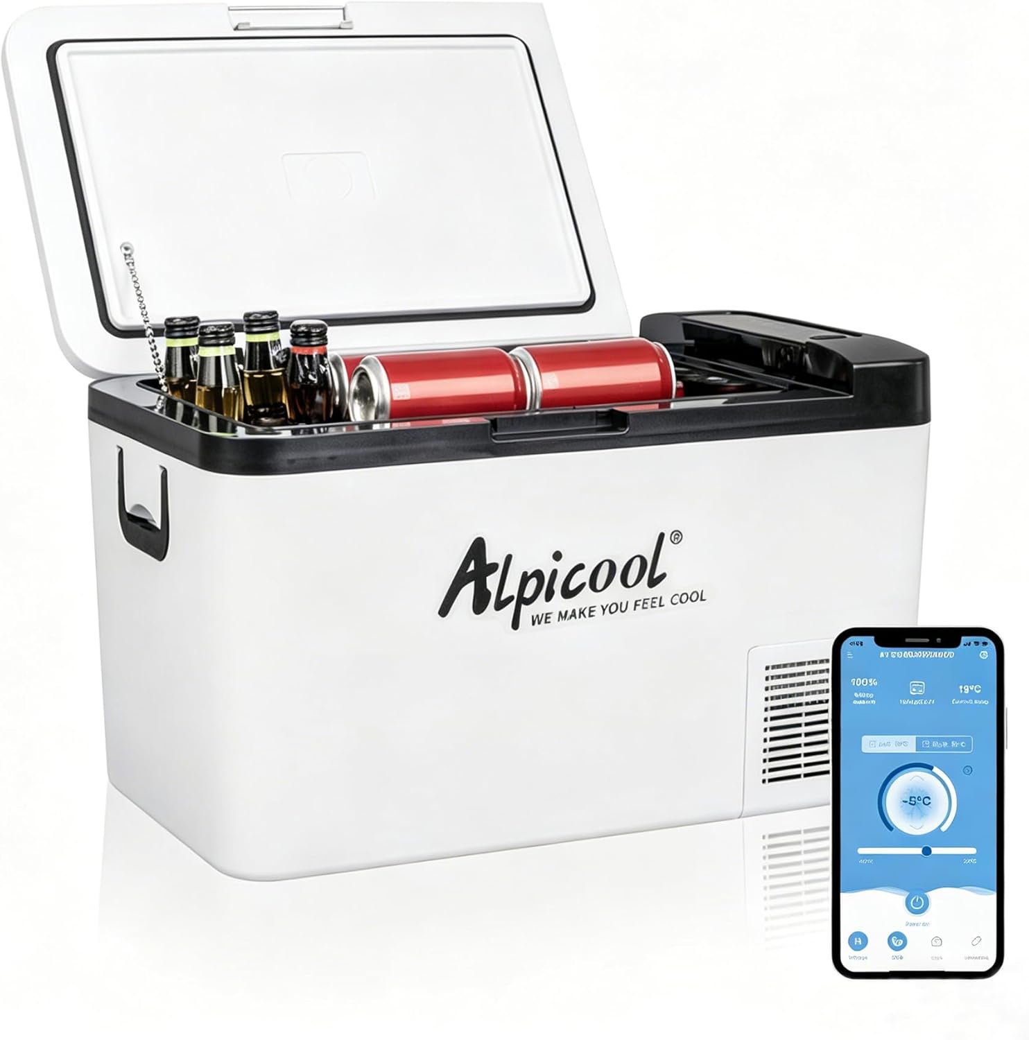 Alpicool KCF15 lodówka przenośna 12 V, elektryczna zamrażarka