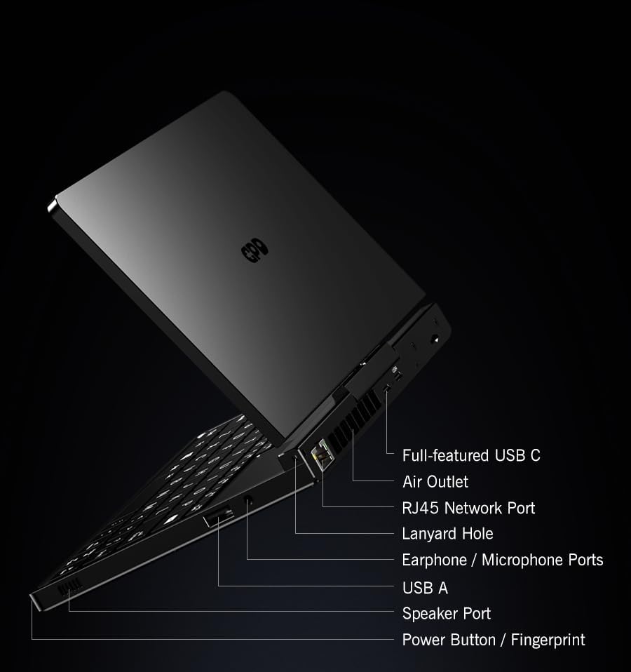 GPD Pocket 4 (8840U) Ultra Mobile PC de aluminio con Windows 11, pantalla 8.8 Ultra HD giratoria 180°, Ryzen 7 8840U, RAM 16 GB LPDDR5x, SSD NVMe 1 TB, Wi-Fi 6E, Ethernet 2.5G, Bluetooth 5.3