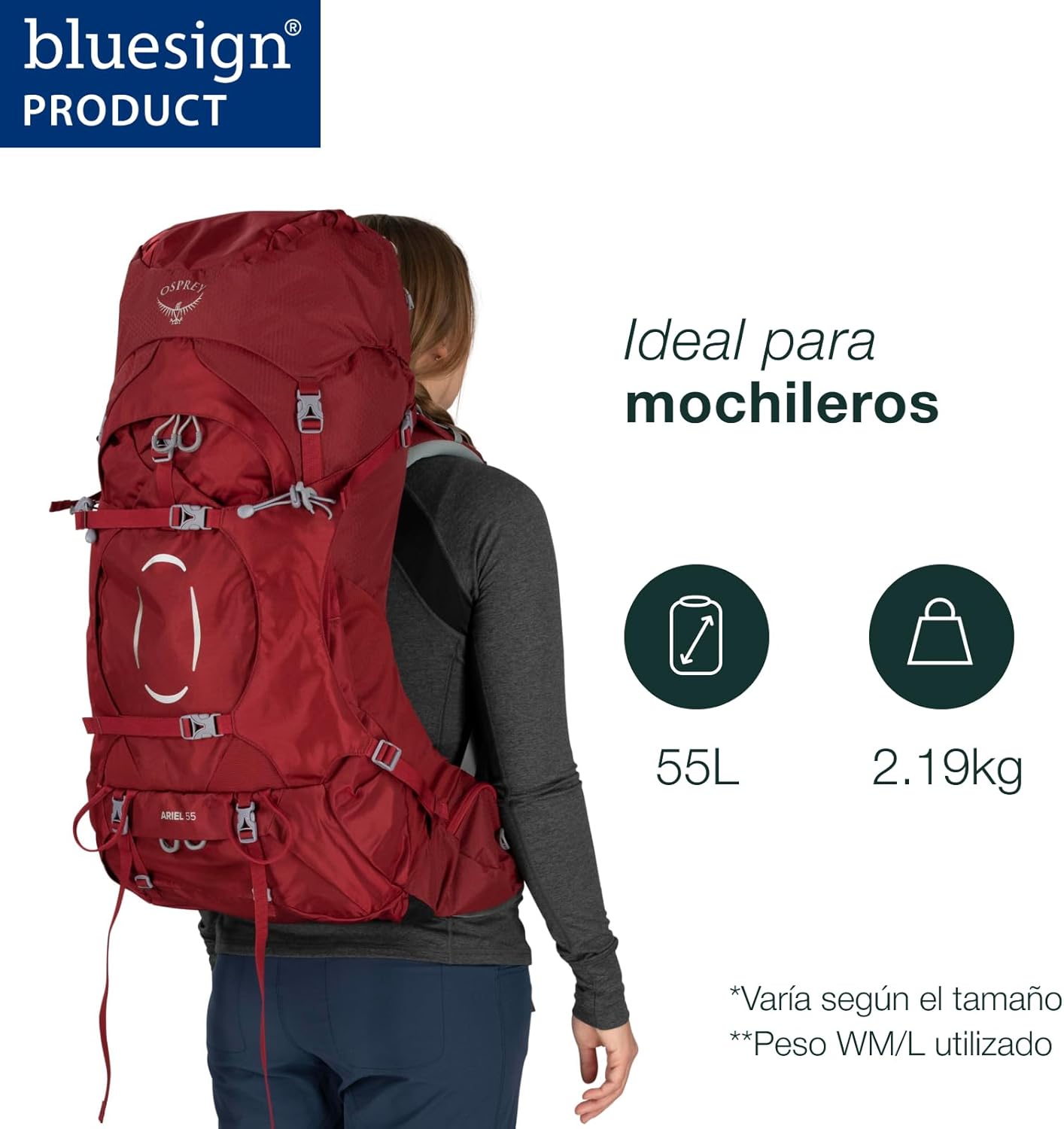 Osprey Ariel Mujer Mochila Backpack Mujer (Pack de 1)