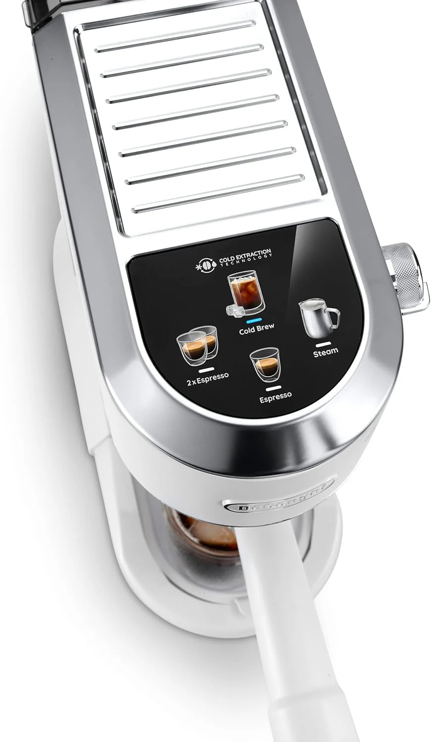 De'Longhi Dedica – Cafetera de Bomba de Acero Inoxidable para Café Molido o Monodosis, Espresso y Capuchino, Depósito de 1.3 Litros, Sistema Antigoteo, Modelo EC685.M, Color Metal