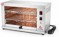 Tostador Eléctrico Industrial de Cuarzo 2 Plantas, 3000W, Acero Inoxidable, Parrilla y Bandeja Recogemigas Extraíbles, Uso Profesional Hostelería