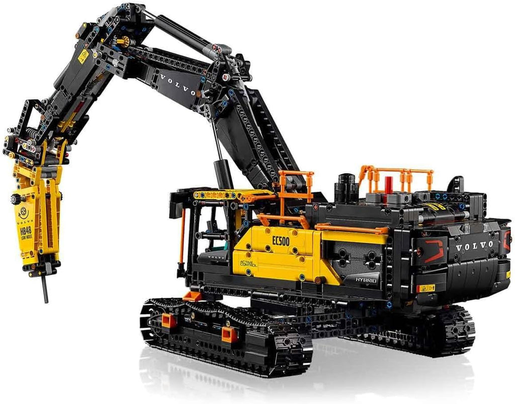 Technic Excavadora Volvo EC500 Hybrid - Kit de Maquetas para Adultos de Vehículo de Obra Motorizado con Brazo Móvil, Orugas, Martillo y Pala - Idea de Regalo para Hombres 42215