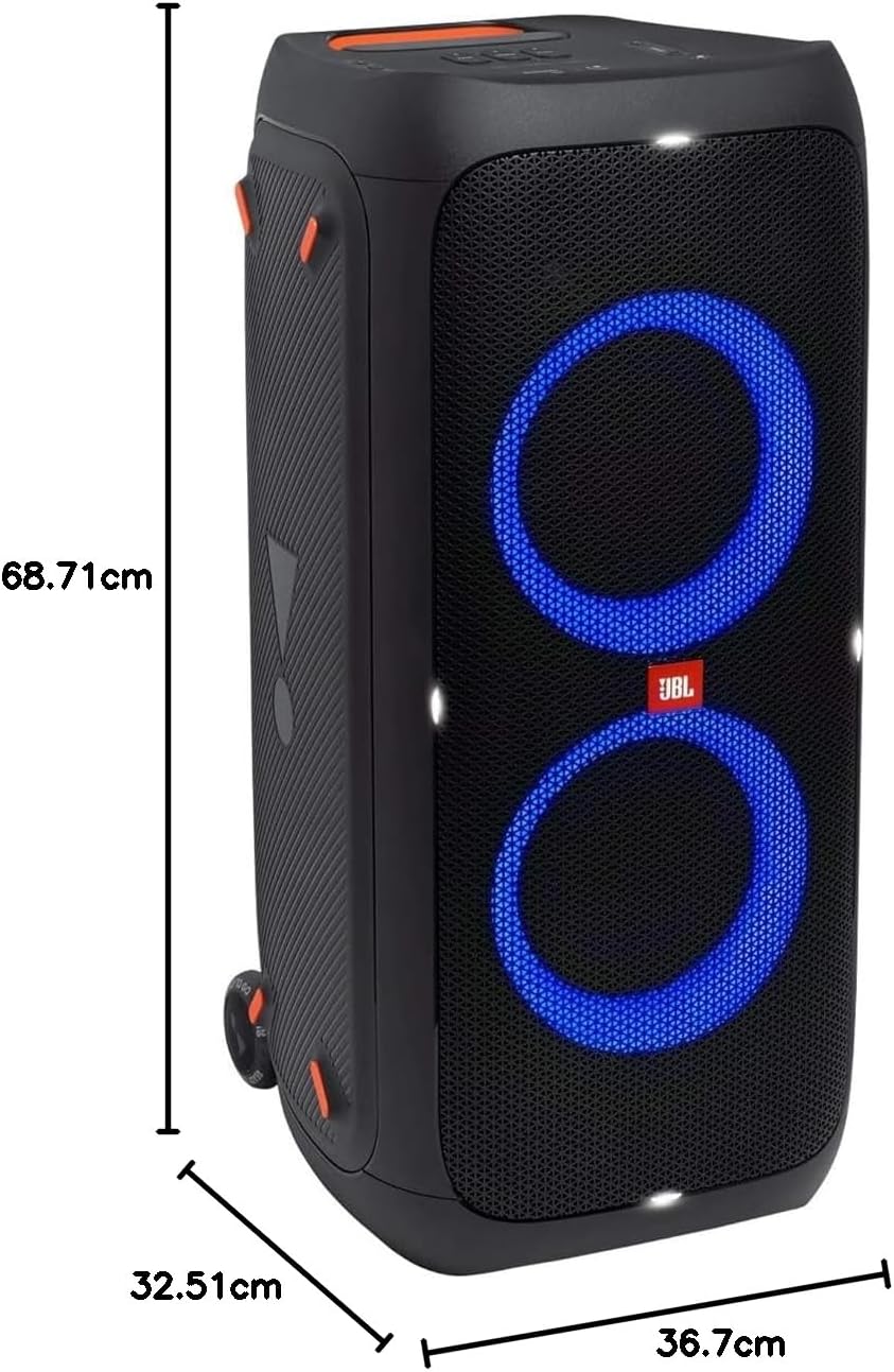 Jbl Partybox 110 JBLPARTYBOX110EU Głośnik Bluetooth, Czarny, ‎24 x 69 x 2,5 cm