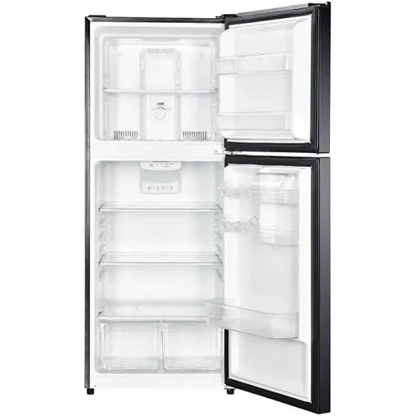 2025 Refrigerador Magic Chef HMDR1000BE con congelador superior, negro, 10,1 pies cúbicos