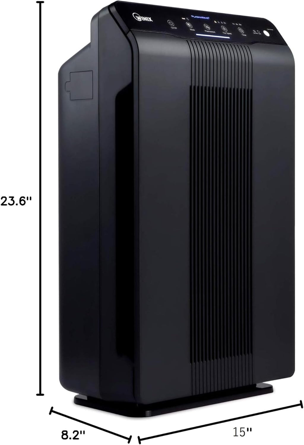 WINIX CADR 5500-2 oczyszczacz powietrza dla alergików, 390 m³/h, 99 ㎡, oczyszczacz powietrza do pomieszczeń dla palących przeciwko alergiom, kurzowi, pyłkom, sierści zwierząt, wskaźnik jakości