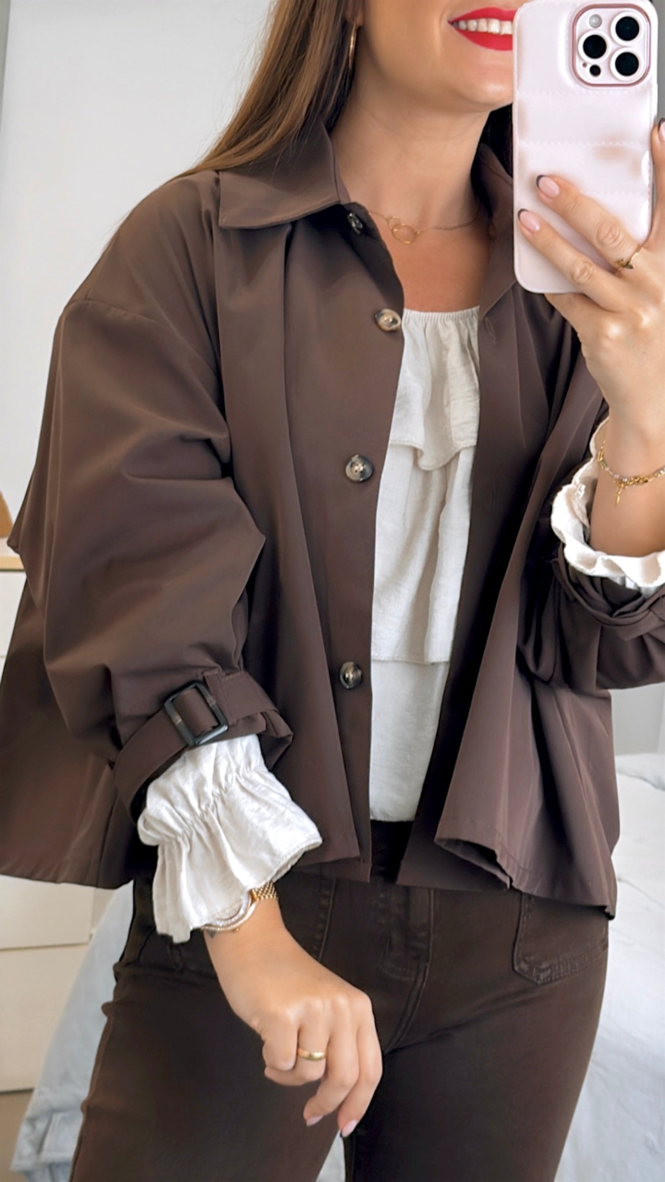 GABARDINA CROP B¨¢SICA