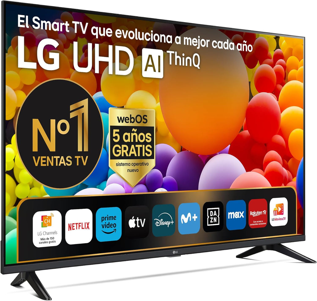 65UT73006LA 65 ",UHD 4K, Serie UT73, Smart TV, WebOS24, Procesador a5, HDR10, Dolby Digital Plus, SmartTV, 3840x2160, Negro