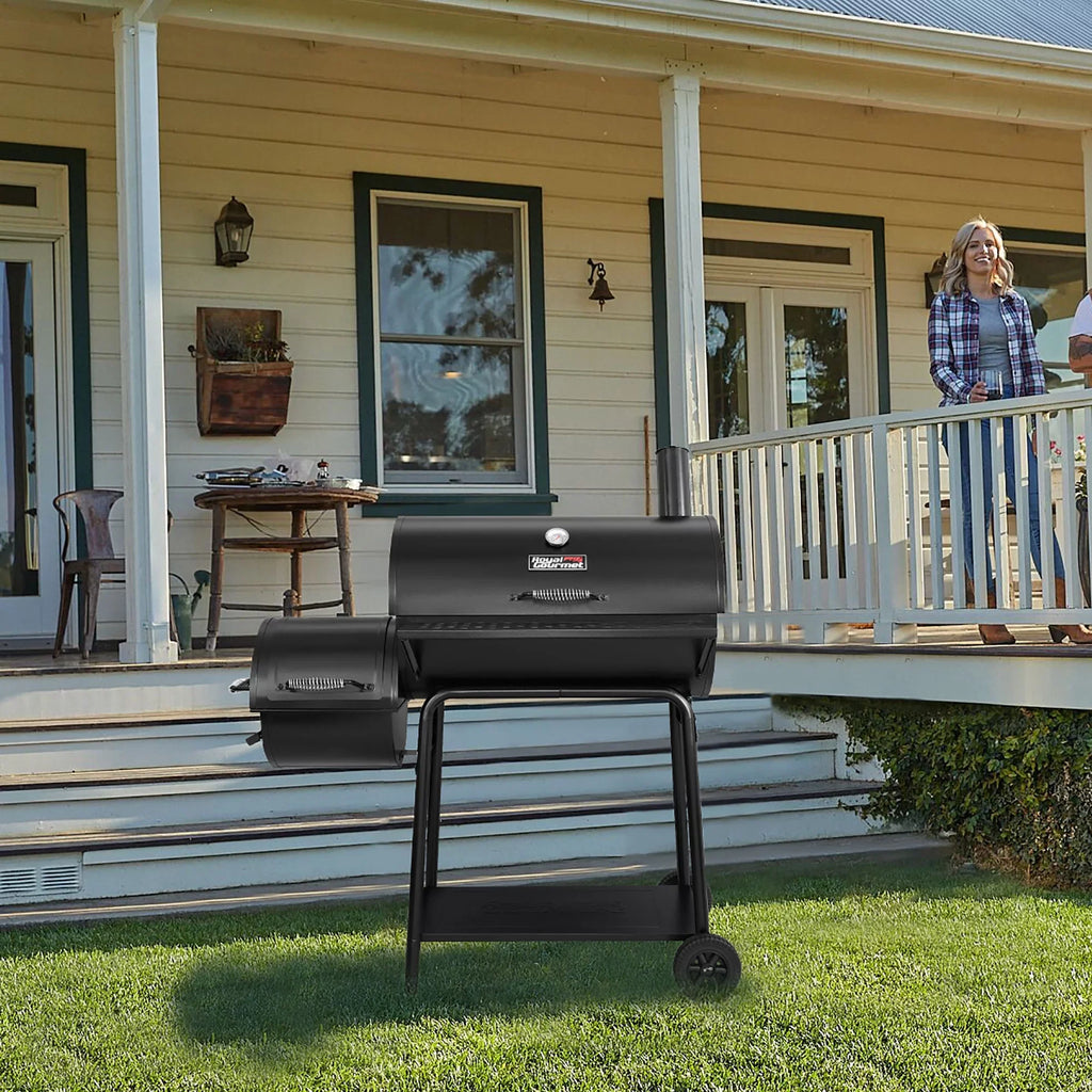 2026 Barbacoa de carbón Royal Gourmet CC1830F 30" con ahumador lateral