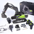 1:14 Excavadora Juguete Grande, 22 Canales Escavadoras Juguetes con todas las funciones, Excavadora Teledirigido RC +2 Baterías+3 Accesorios, Juguetes RC Pala, Gruas de Juguetes Niño 4 6 8 10 14+ Años