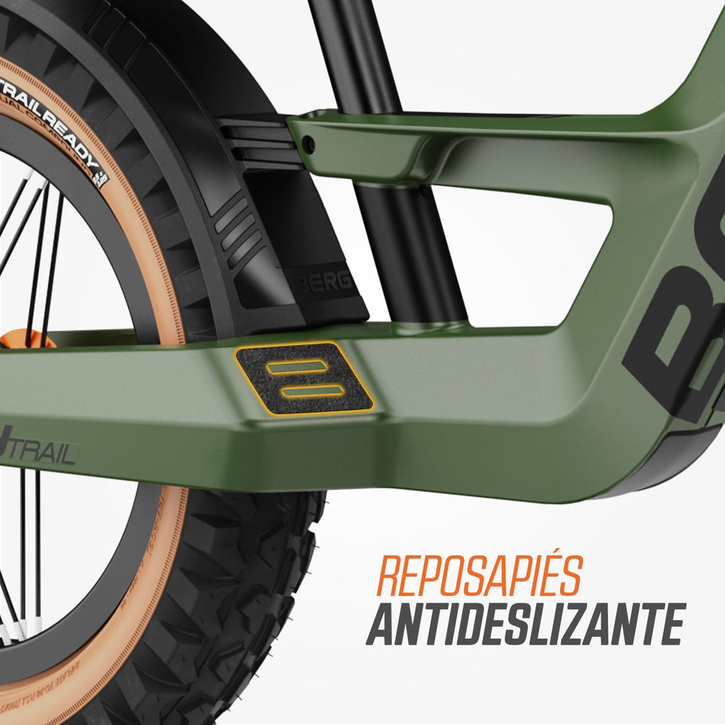 Berg Biky Cross | Bicicleta sin Pedales para niños Desde 2 años | Ruedas 12 Pulgadas | con Freno de Mano | Diseño Seguro y Ligero | Ajustable para Crecimiento