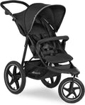 hauck Runner 2 Silla de Paseo Ligera hasta 22 Kilos - Carrito Bebé Reclinable desde el Nacimiento - Carro de 3 Ruedas Neumáticas Grandes - UV 50+ - Negro