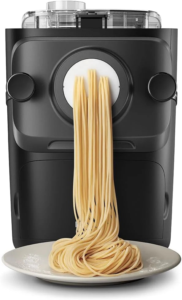 Philips 7000 Series Pasta Maker - ProExtrude Technology, Automatic Weighing, Fully Automatic, 8 Discs for Shaping, Black (HR2665/93)