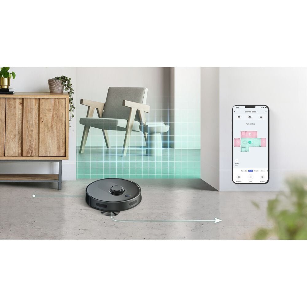 Robot sprzątający TCL Sweeva 6500 Black, 2700 Pa, 4 tryby pracy