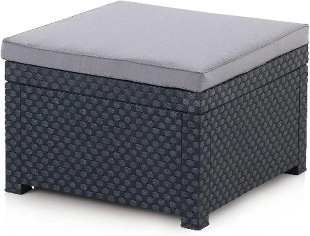 SP Berner - Shaf - Manhattan | Outdoor Living Room Furniture Set - 5 Seater Outdoor Garden Furniture Set | Made in Spain with Recycled Materials - Graphite Colour