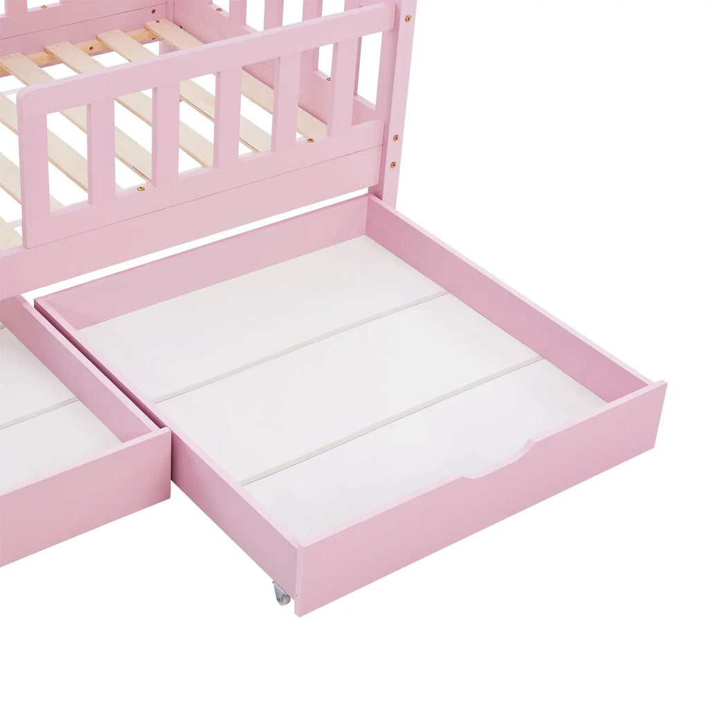 2026 Cama infantil Marli 90 x 200 cm con cajones de almacenamiento