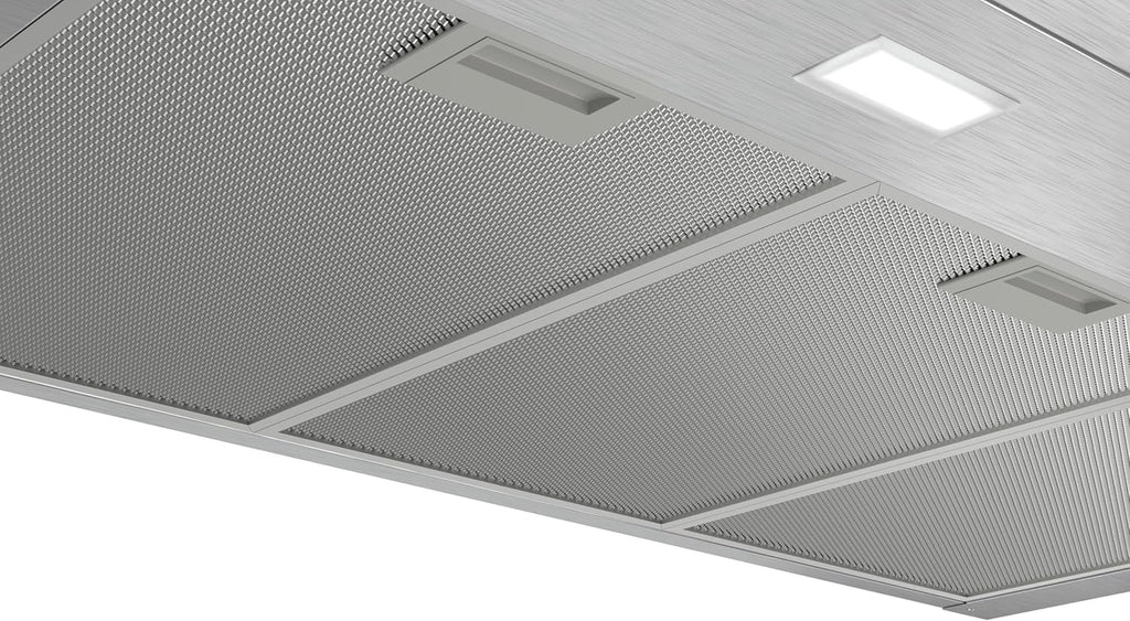 Bosch - Campana Extractora Decorativa de Pared, 90 cm, Serie 2, Control Mecánico, Iluminación LED, Acero Inoxidable, DWB96BC50