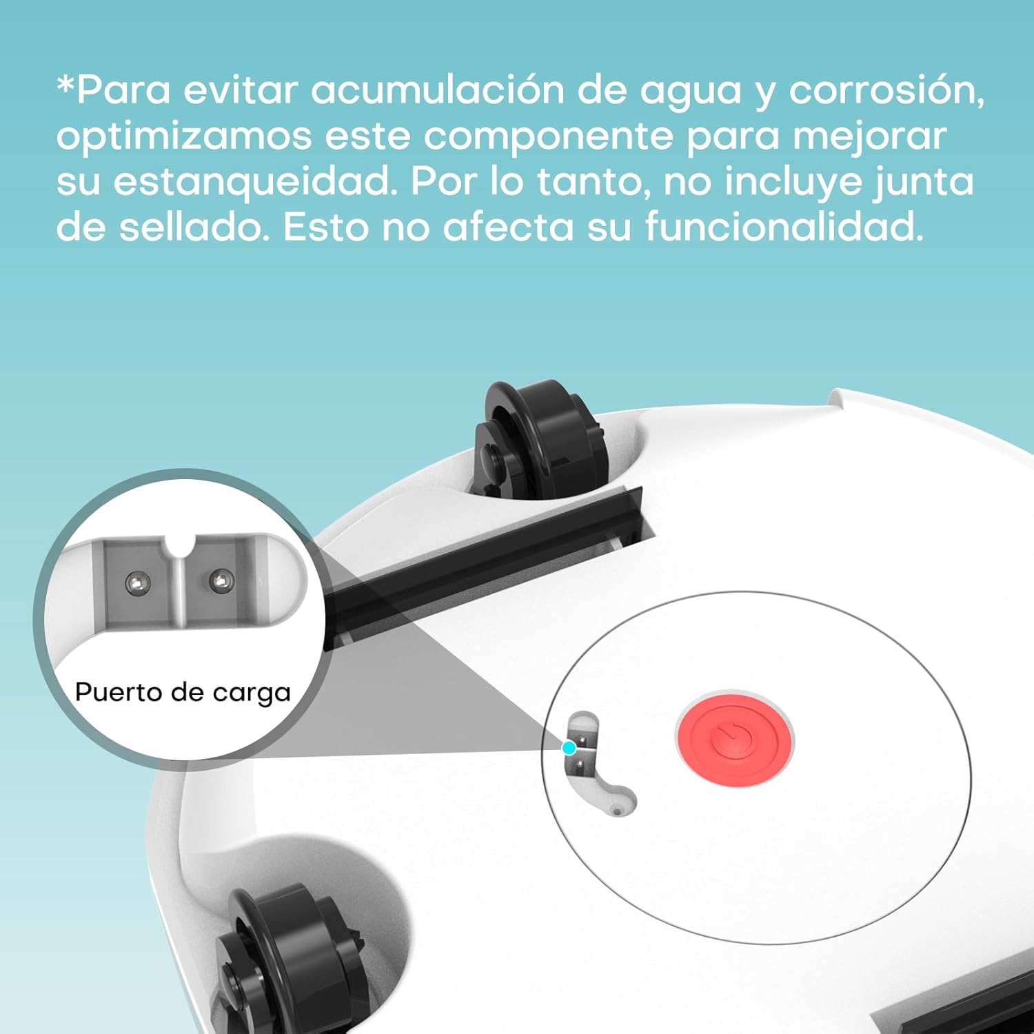 WINNY POOL CLEANER Winny 200 Limpiafondos Piscina, Inalámbrico Robot Limpiafondos Piscina, 75Min Autonomía, Piscinas Desmontables 60m², Doble Filtración, Estacionamiento Auto(Transparente Azul-Blanco)