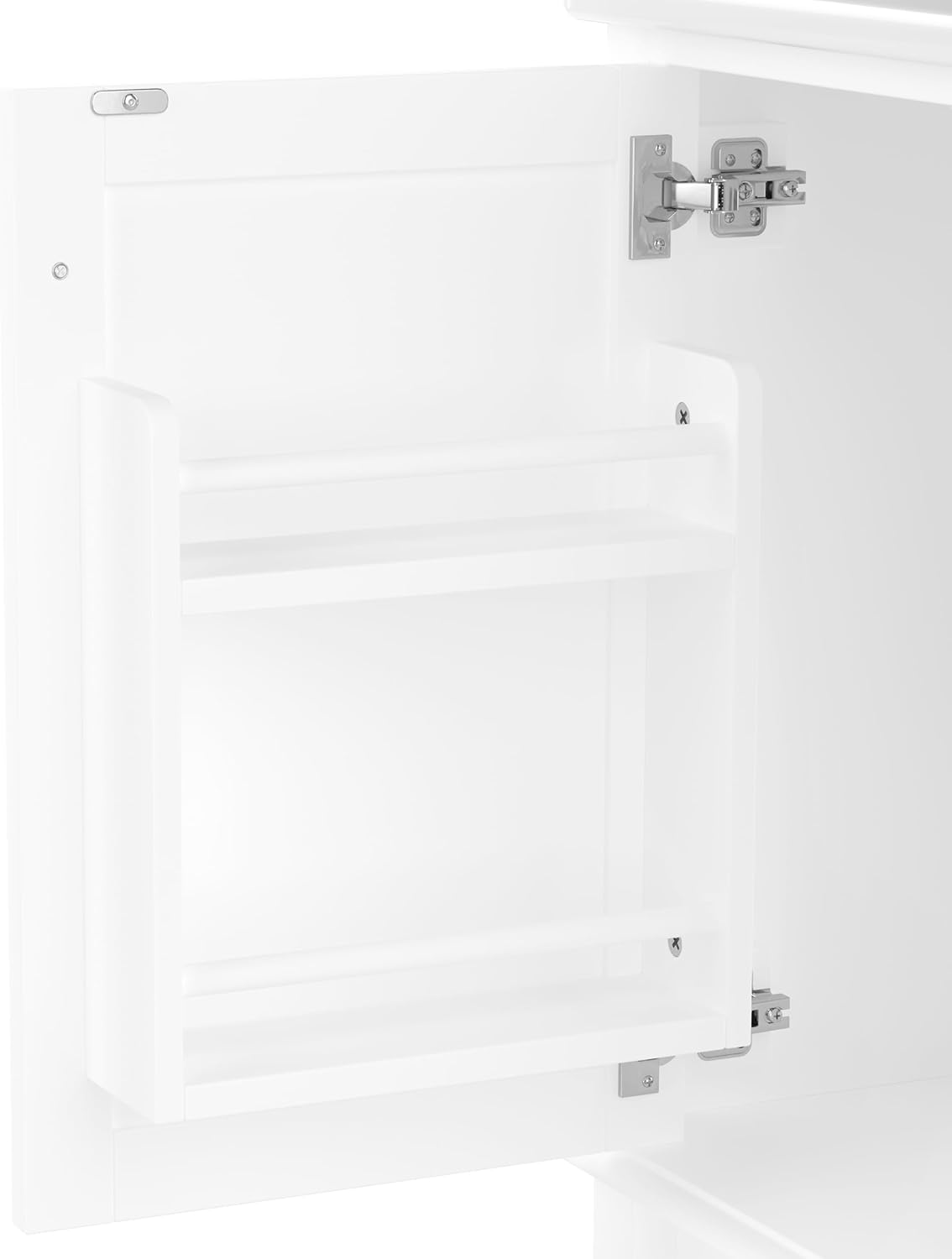 Moimhear Mueble de baño de pie, lavabo, lacado completo, tres cajones silenciosos, lavabo de cerámica integrado (blanco, 76 x 46 x 83,5 cm)