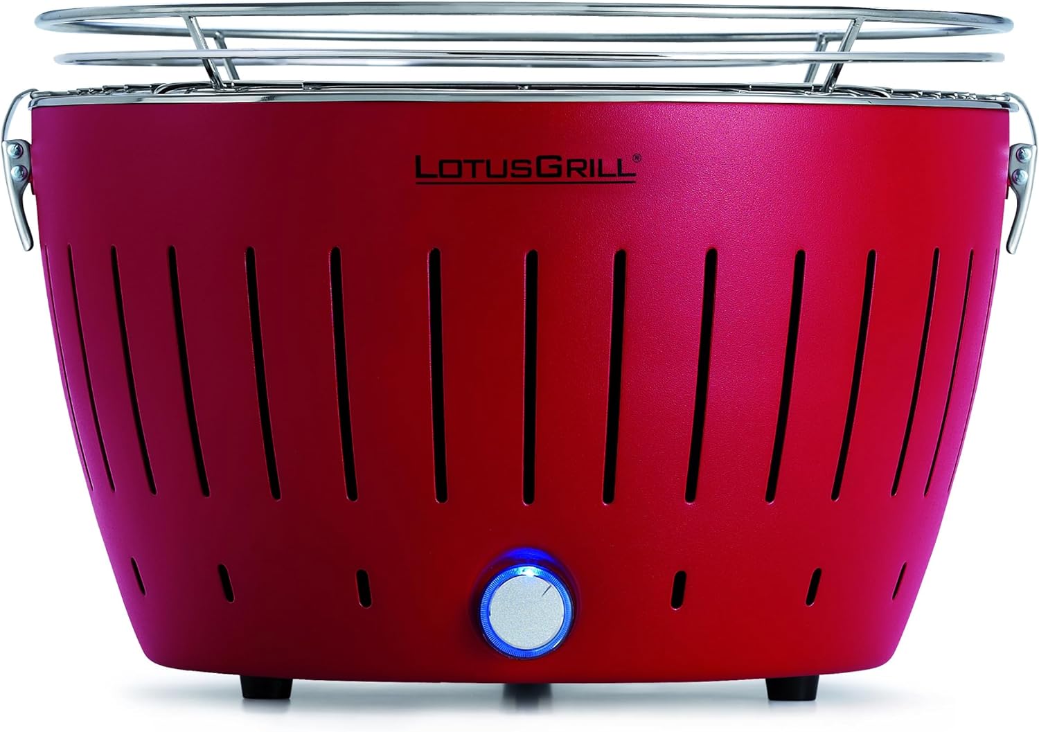 LotusGrill G-RO-34 - Barbacoa de carbón sin humo 35 x 26 x 23.4, color rojo