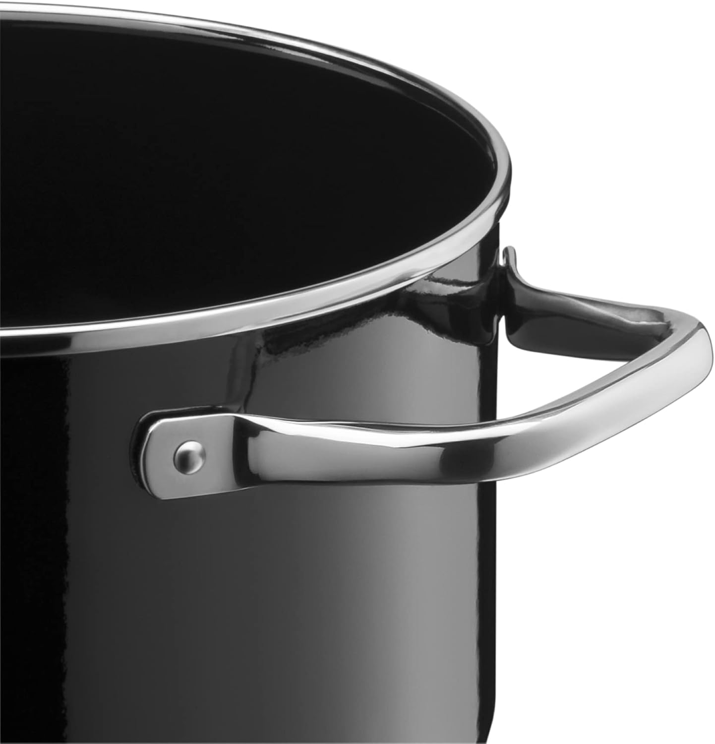 Silit Elegance Zestaw Garnków Indukcyjnych, 18/8 Stainless Steel, Przezroczysty/Czarny, 4 Sztuk