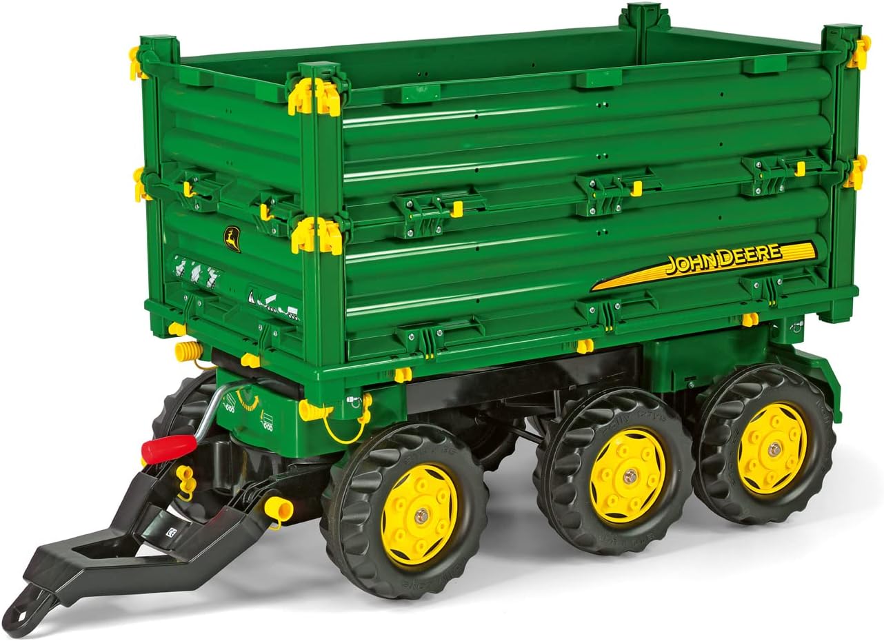 Rolly Toys 12/504/3 Rollymulti Trailer John Deere - Remolque de juguete de 3 ejes , Modelos/colores Surtidos, 1 Unidad