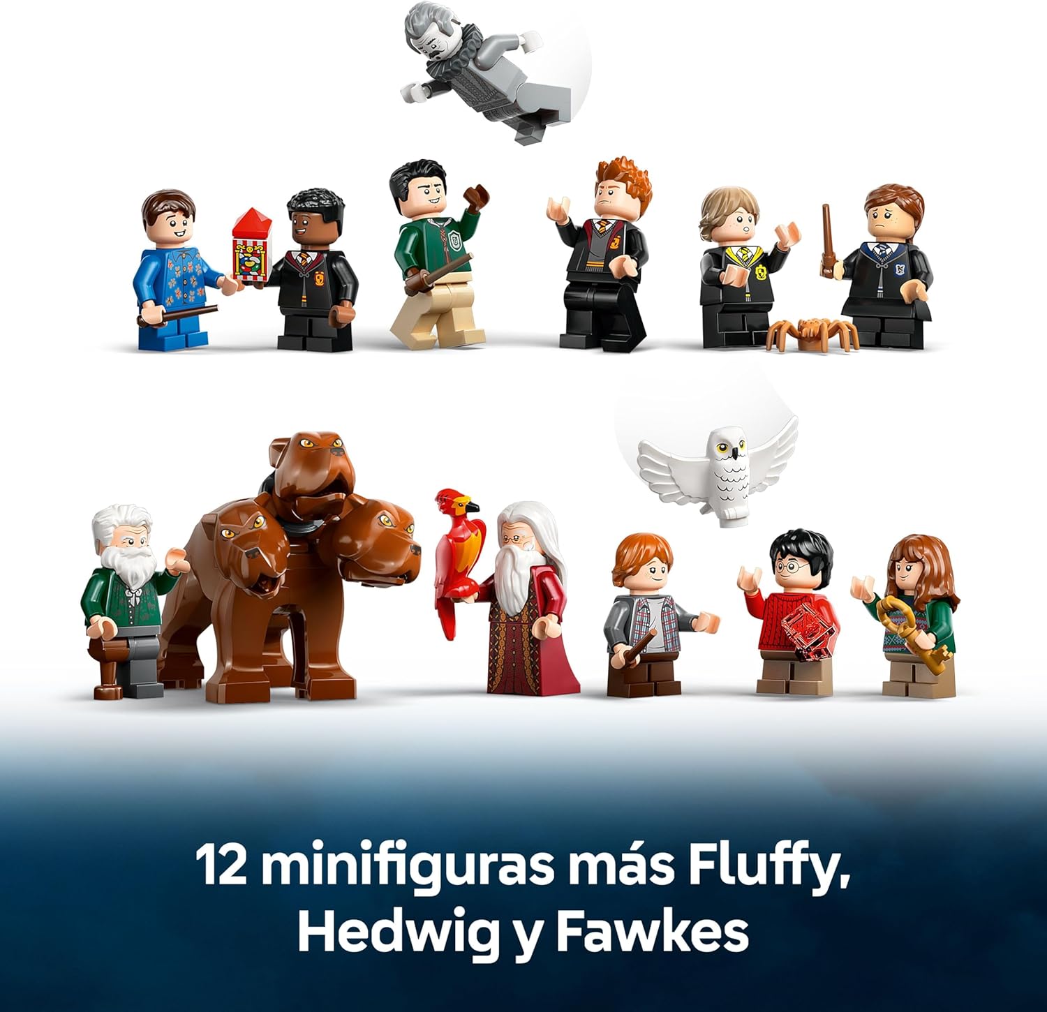 Harry Potter Castillo de Hogwarts: Torre Central - Castillo de Juguete con Cuarto de Llaves Voladoras y Ajedrez Mágico - 12 Minifiguras - Regalo para Niñas y Niños de 10+ Años 76454