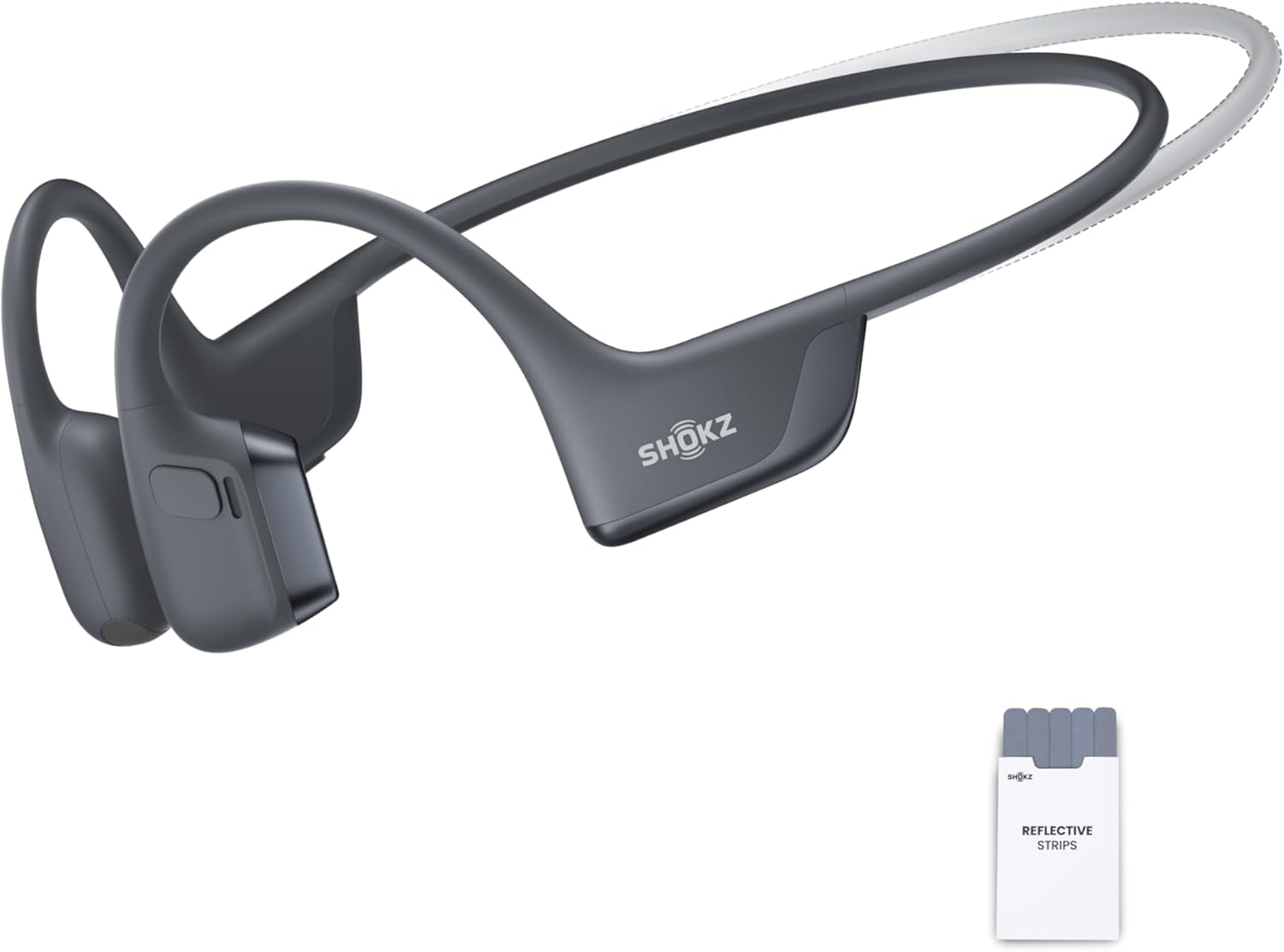 SHOKZ Słuchawki Sportowe OpenRun Pro 2 z Przewodnictwem Kostnym, Bezprzewodowe z Bluetooth 5.3, Mikrofony Redukujące Hałas, IP55 Wodoodporne, 12h Czasu Odtwarzania, USB-C Szybkie Ładowanie, Czarny