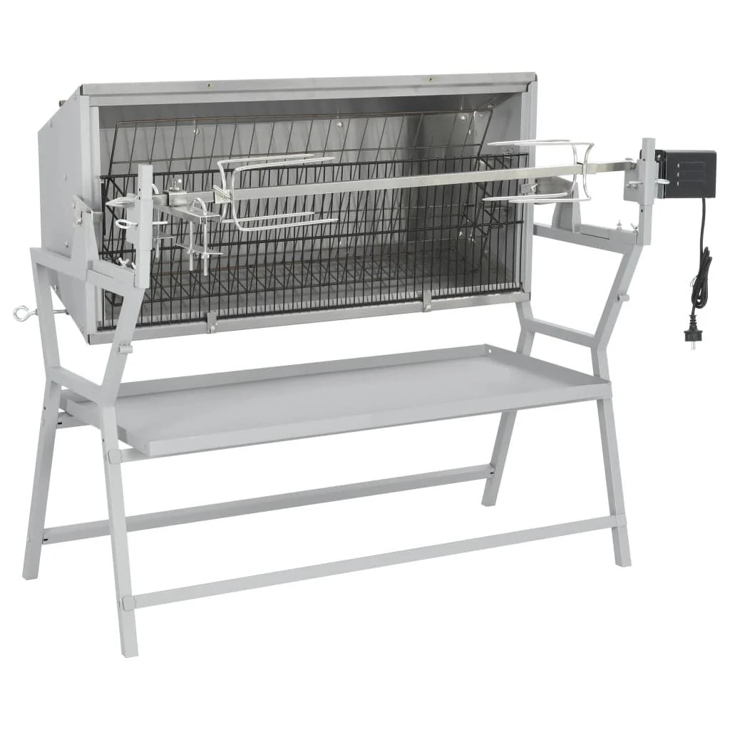 Asador Barbacoa De Hierro Y Acero Inoxidable Vidaxl