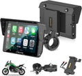 Carpuride W502S Pro - GPS inalámbrico para Motocicleta, Carplay/Android Auto, Pantalla táctil Impermeable de 5", con Soporte BM05, Bluetooth Trans, Mando a Distancia con Cable y navegación