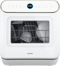 COMFEE Countertop Dishwasher, Mini Desktop Dishwasher with 6 Programs, Steam Wash, Baby Care and Fruit Wash, No Plumbing, Delayed Start, 72 Hours Storage, White