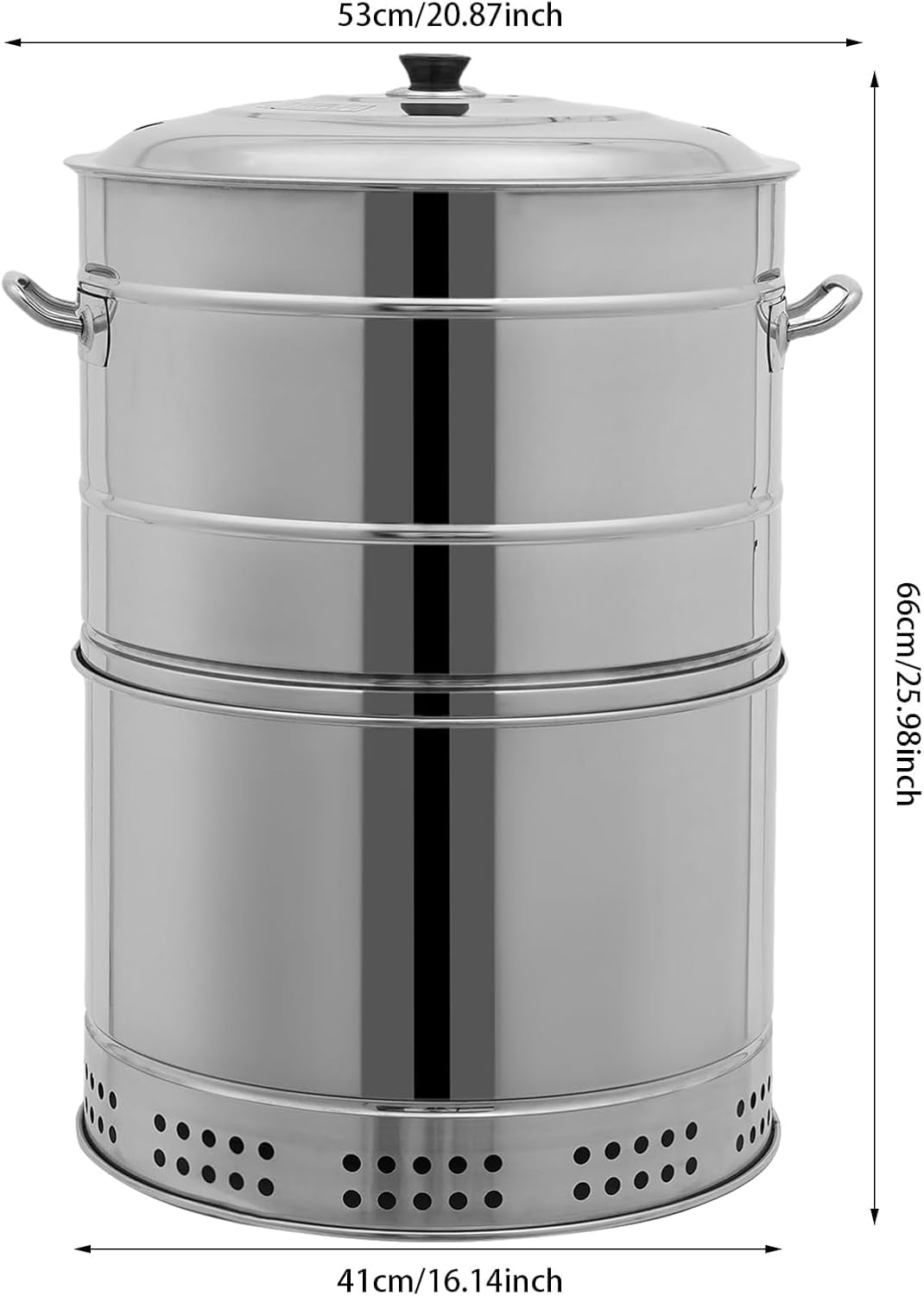 Parrillas de carbón portátiles Grandes,Parrilla de carbón Inoxidable de Barril,360° sin Humo para Exteriores con 50 brochetas,ahumador para Barbacoa,Cocina al Aire Libre y Viajes