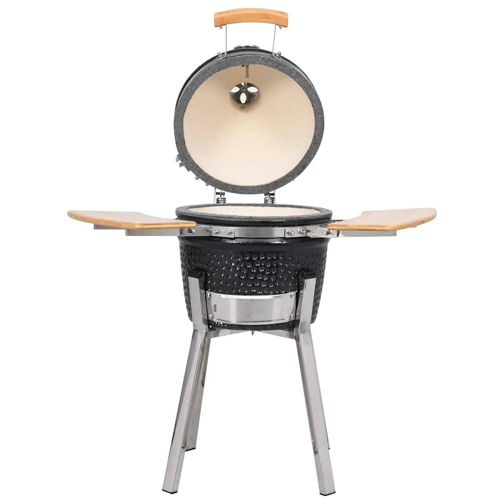 Kamado Barbacoa Parrilla Y Ahumador Cerámico 81 Cm Vidaxl