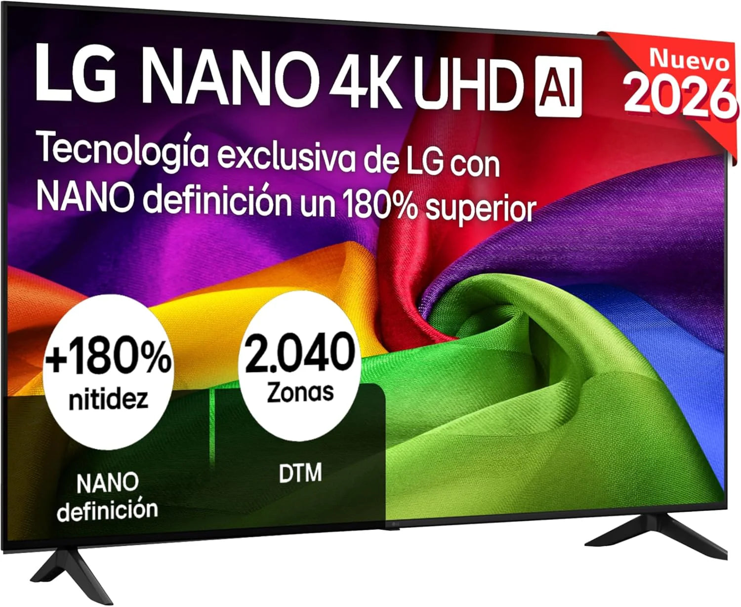 LG 65UA73006LA - TV 65", UHD 4K, WebOS 25, Ultimate IA, HDR10 Pro, Super Upscaling, Dolby Digital Plus, Google Assistant, Black