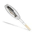 Parrilla Para Asar Pescado En Barbacoa 51x12cm Parrillera Individual