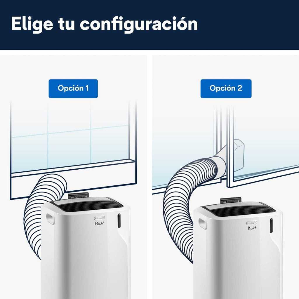 Pinguino PAC EM90K SILENT Aire Acondicionado Portátil 9.800 BTU/h, 2.5 kW, hasta 85m³, Función Deshumidificador y Ventilación