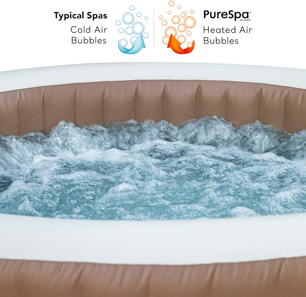 Intex 28426EX SPA Hinchable, Beige, 4 Personas
