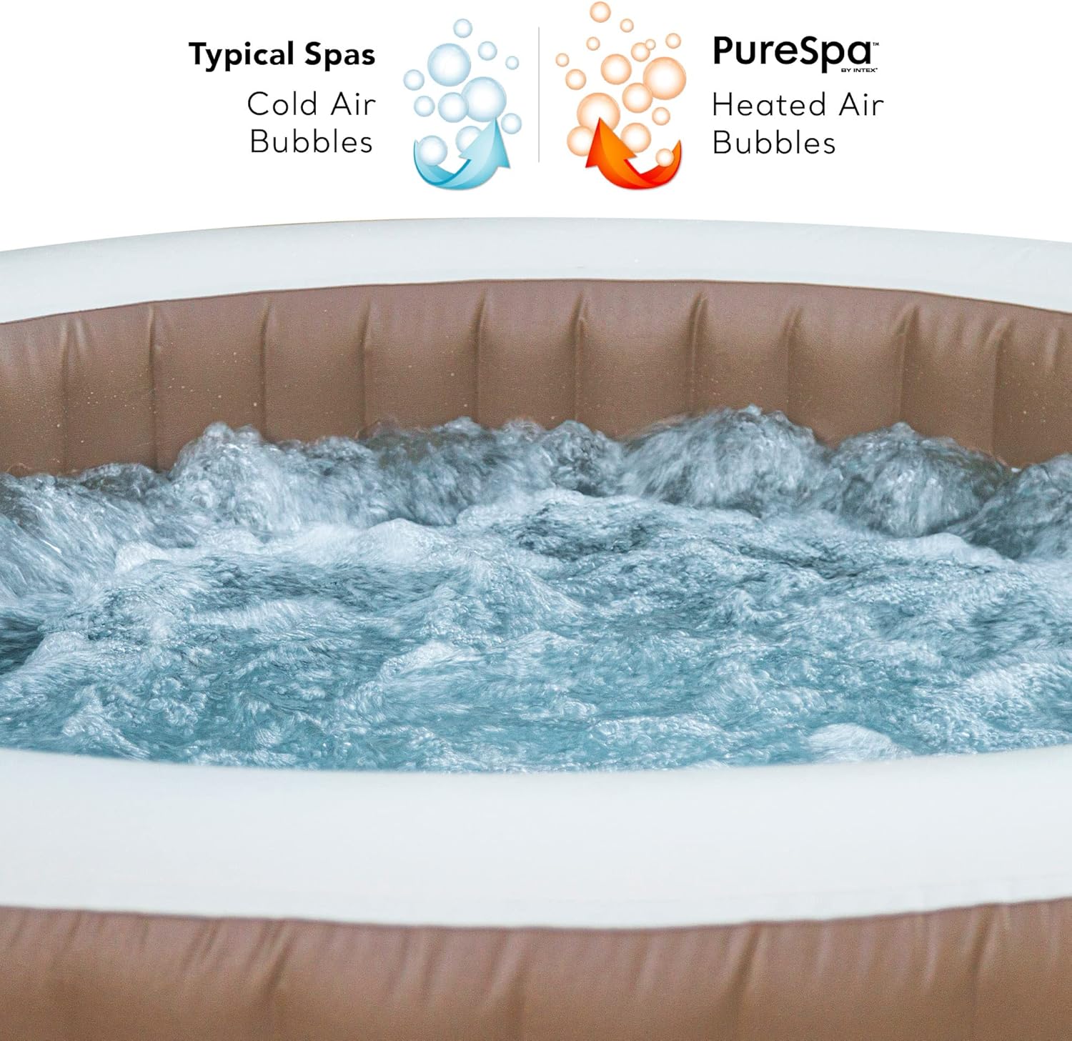 Intex 28426EX SPA Hinchable, Beige, 4 Personas