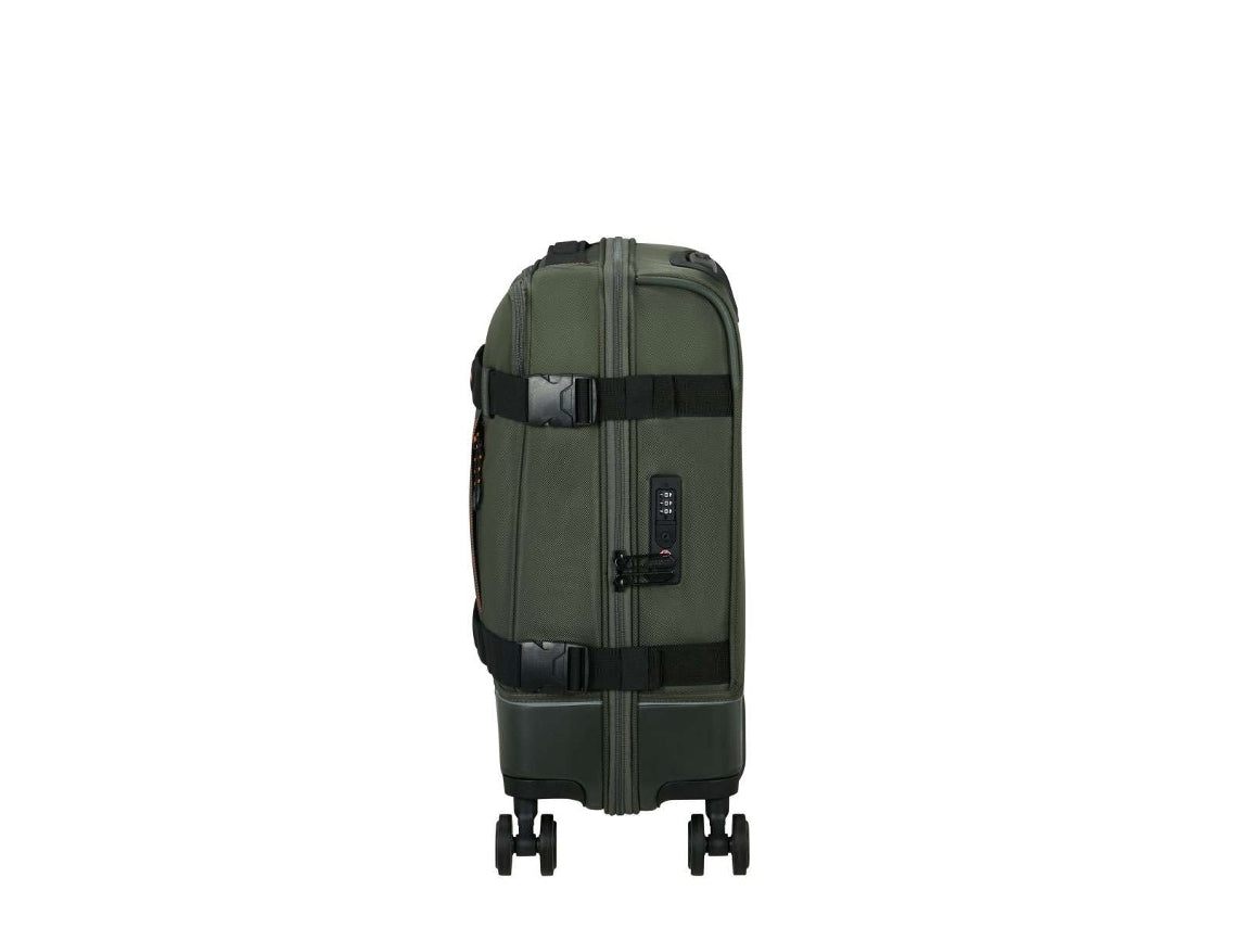 Mala De Cabina Interior Pista 55cm 4 Rodas Caqui Escuro 41.5 l American Tourister