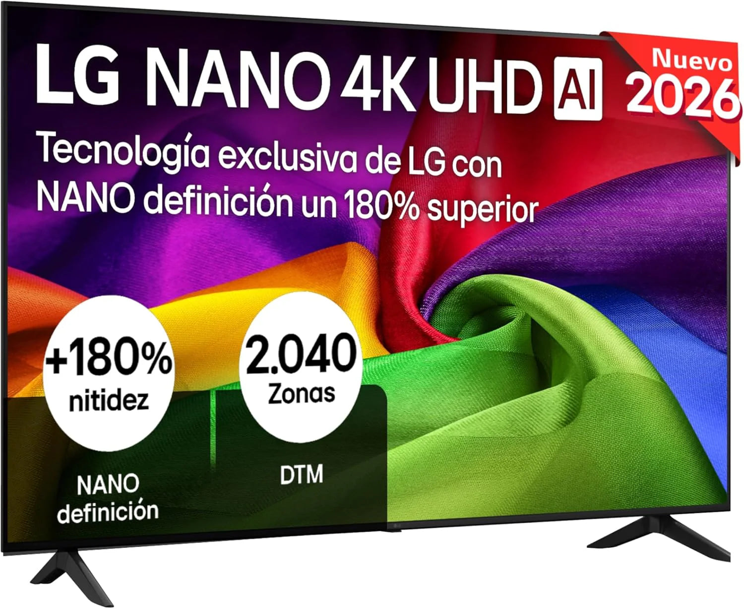 LG 65UA73006LA - TV 65", UHD 4K, WebOS 25, Ultimate IA, HDR10 Pro, Super Upscaling, Dolby Digital Plus, Google Assistant, Black