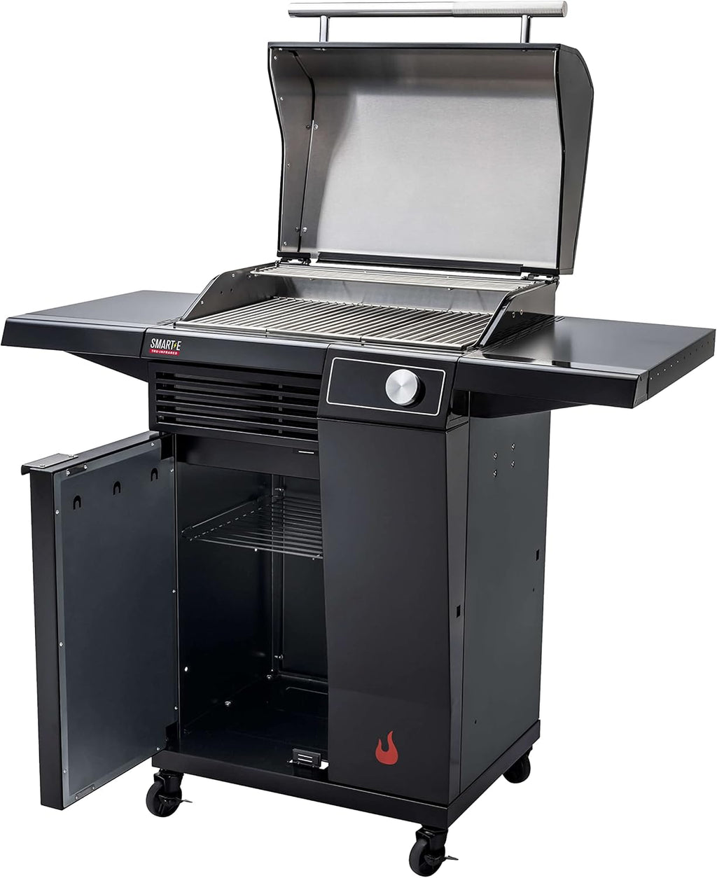 Char-Broil Barbacoa Eléctrico SMART-E - Barbacoa con E-POWER 90-370°C, control preciso de temperatura, función de limpieza - Óptimo para cocinar al aire libre, jardín y patio