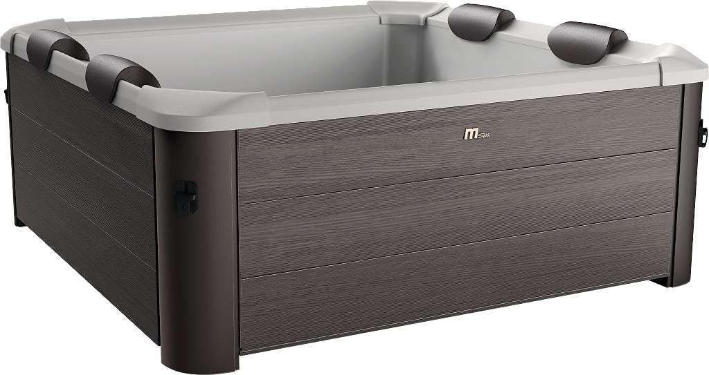 MSPA Tribeca para 6 Personas, 160 x 160 x 65 cm, 120 chorros de Masaje en 3 intensidades, desinfección UVC y ozono, utilizable Todo el año, Exterior e Interior, PVC Resistente de 6 Capas,