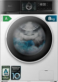 Cecotec Washing Machine 9 kg Front Load Bolero Dresscode 9500 Inverter Steel A. 1900W, 1400 rpm, Inverter Plus Motor, Low Consumption, 16 Programs, SteamMax, Delay Start, Steel