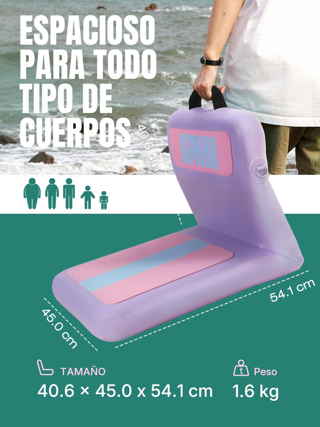 Niphean Tabla Paddle Surf Hinchable, Tabla de Paddle Surf 305 cm con Aletas de Equilibrio para Principiantes y Accesorios Resistentes, Sup Board para Adultos, Stand up Paddle Board Versátil para Yoga