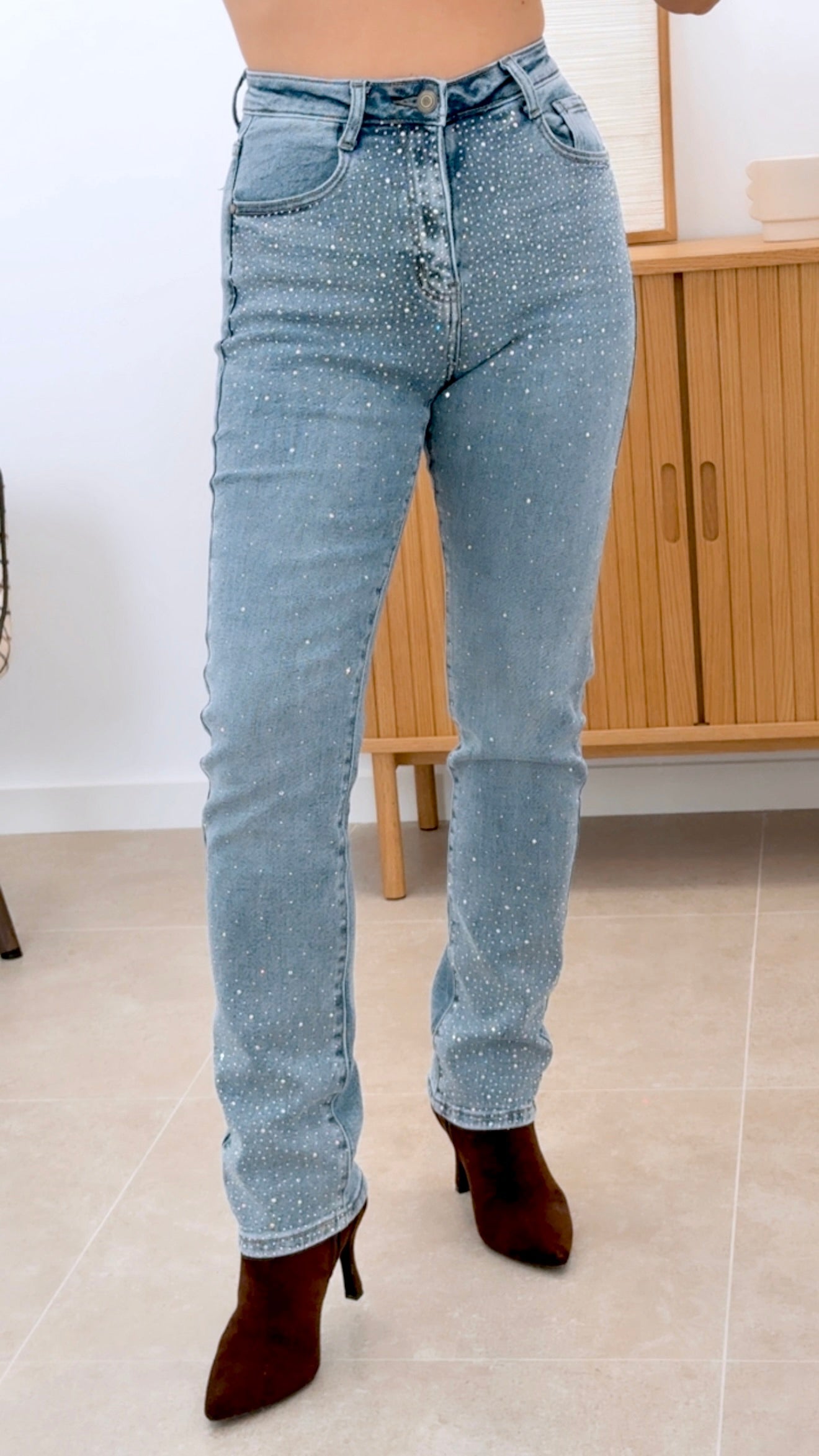PANTAL¨®N DENIM CRISTAL