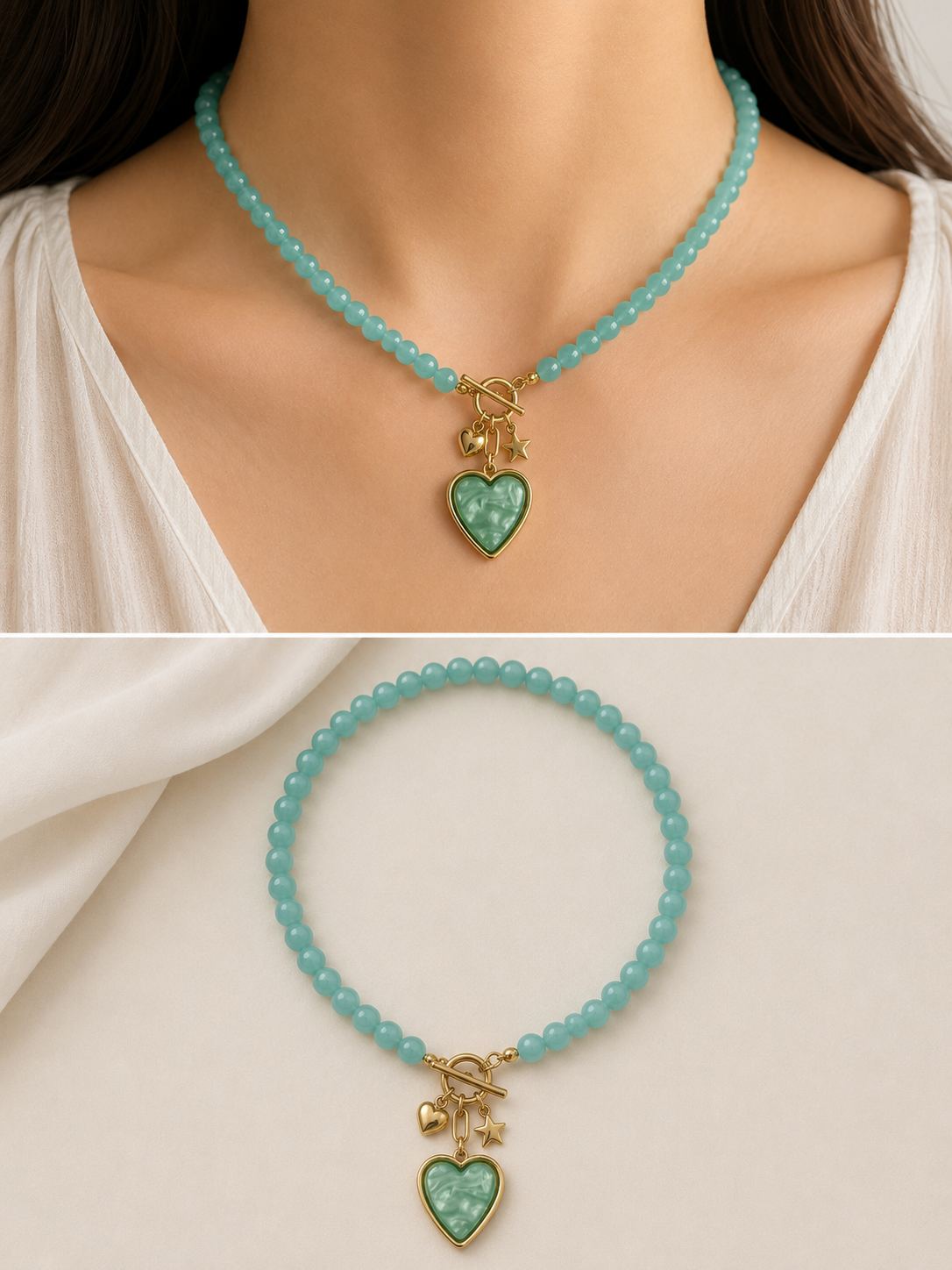 COLLAR PERLAS CORAZ¨®N