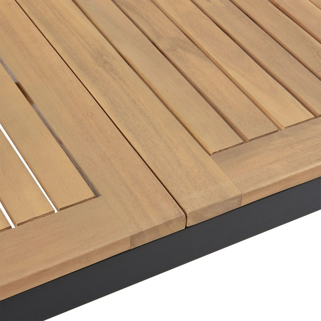 2025 Conjunto de jardín de madera de acacia Rhodos – Elegancia natural y confort para 4 personas